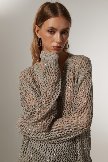 Sweater Carrien Plateado