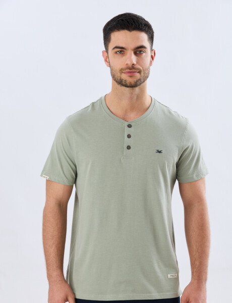 REMERA LISA DE ALGODÓN Pistacho