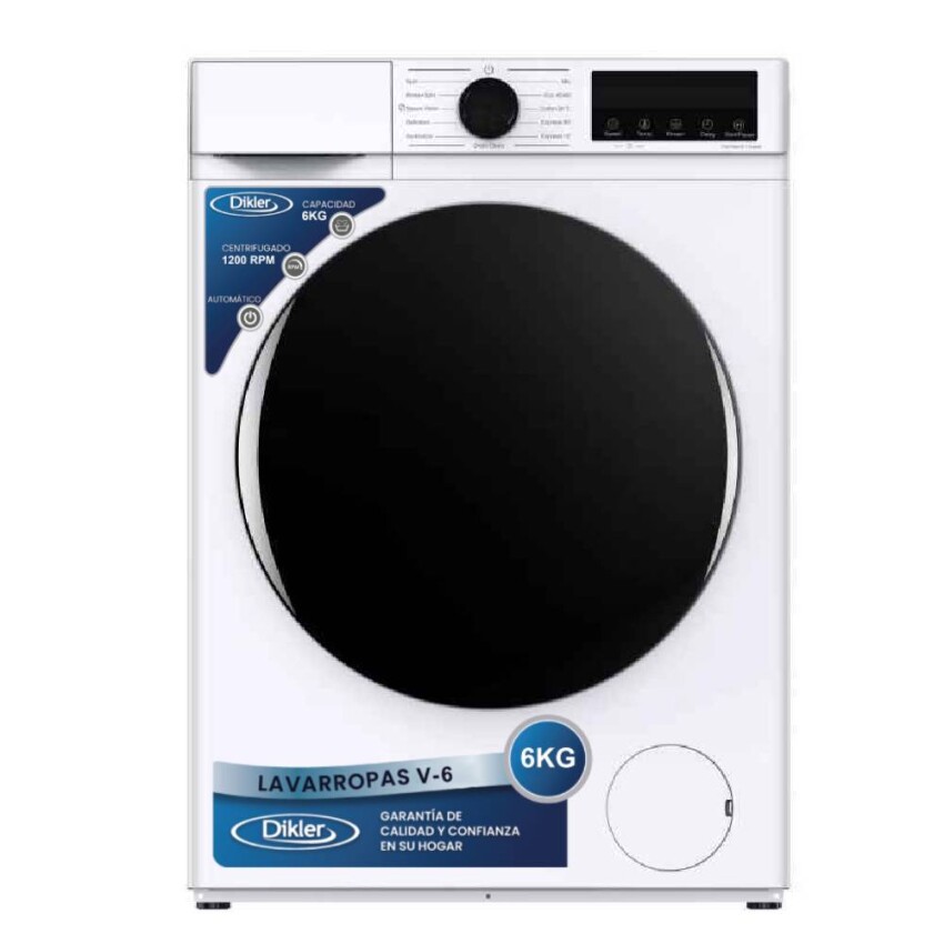 Lavarropas Dikler 6 KG V-6 slim inverter Lavarropas Dikler 6 KG V-6 slim inverter