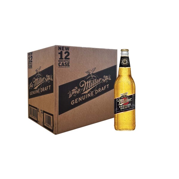 Miller Genuine Draft 600ml - Caja 12 unidades Miller Genuine Draft 600ml - Caja 12 unidades