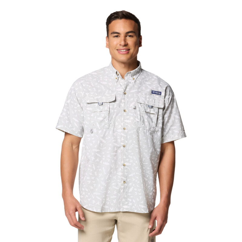 Camisa Super Bahama II SS Hombre BLACK, WHITE