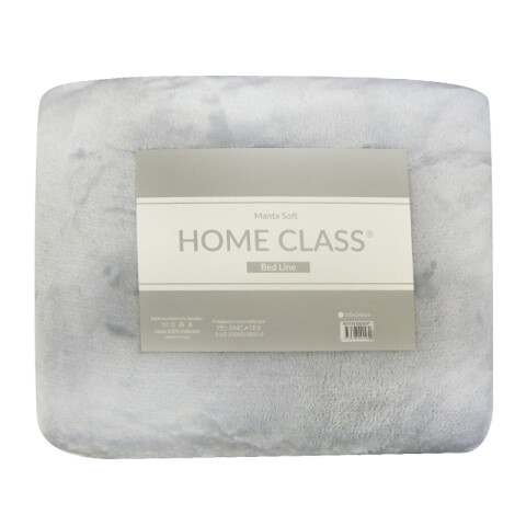 Frazada Flannel King Size Home Class 240 x 260 cm GRIS