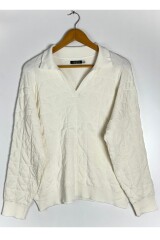 SWEATER C/VISCOSA IRON BLANCO
