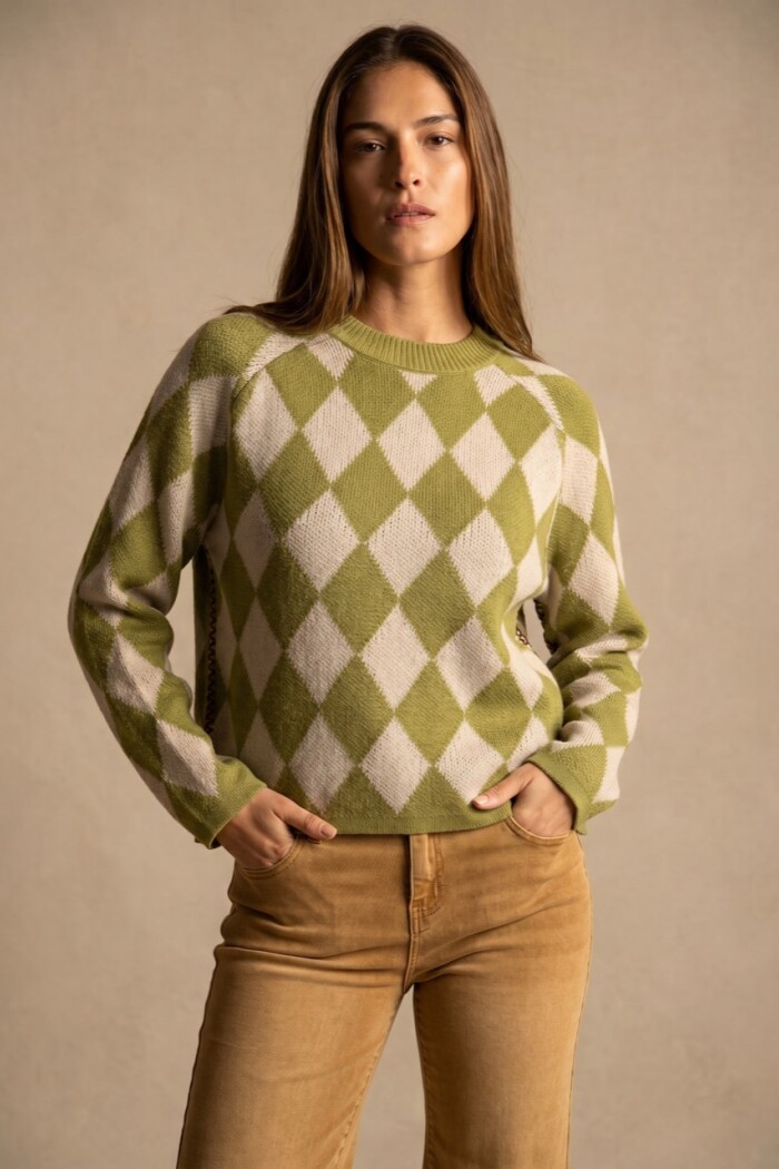 Sweater Rombos Oliva