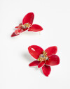 Aros Colgantes Largos Color Aros Colgantes Largos, Primavera - Rojo Medio