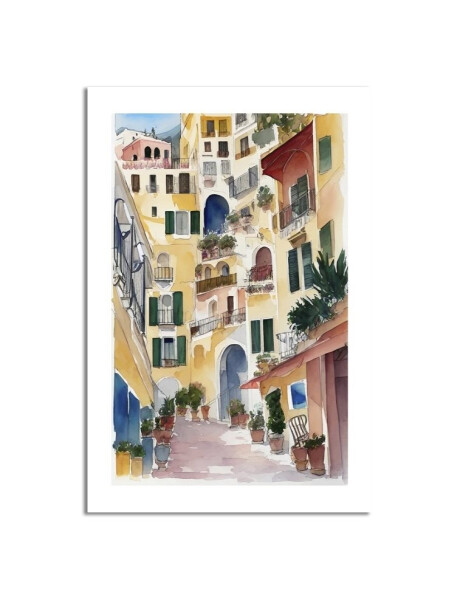 CUADRO CANVAS 40x60cm CASAS DE COLORES 2 CUADRO CANVAS 40x60cm CASAS DE COLORES 2