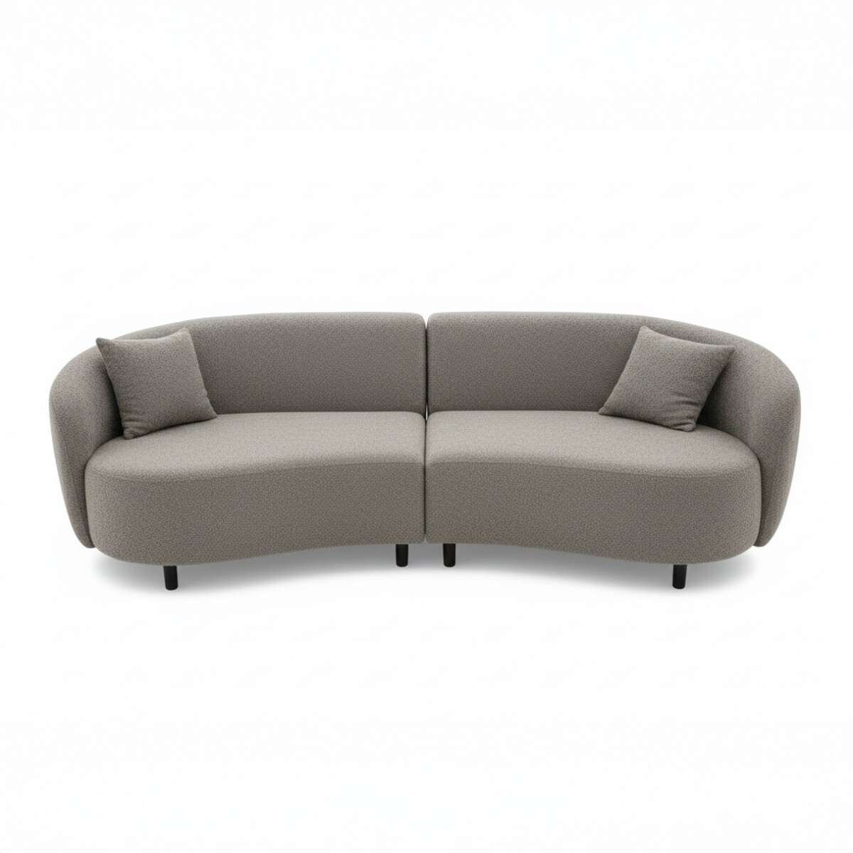 SOFA 4 PUESTOS 2PZS CURVED - GRIS 402244 (CD) DISC 