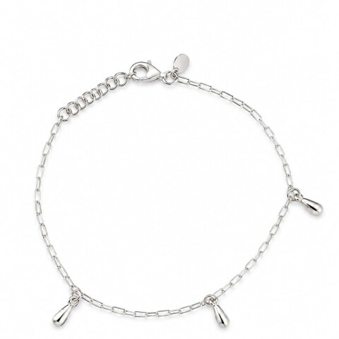 Pulsera con tres colgantes gota Pulsera con tres colgantes gota