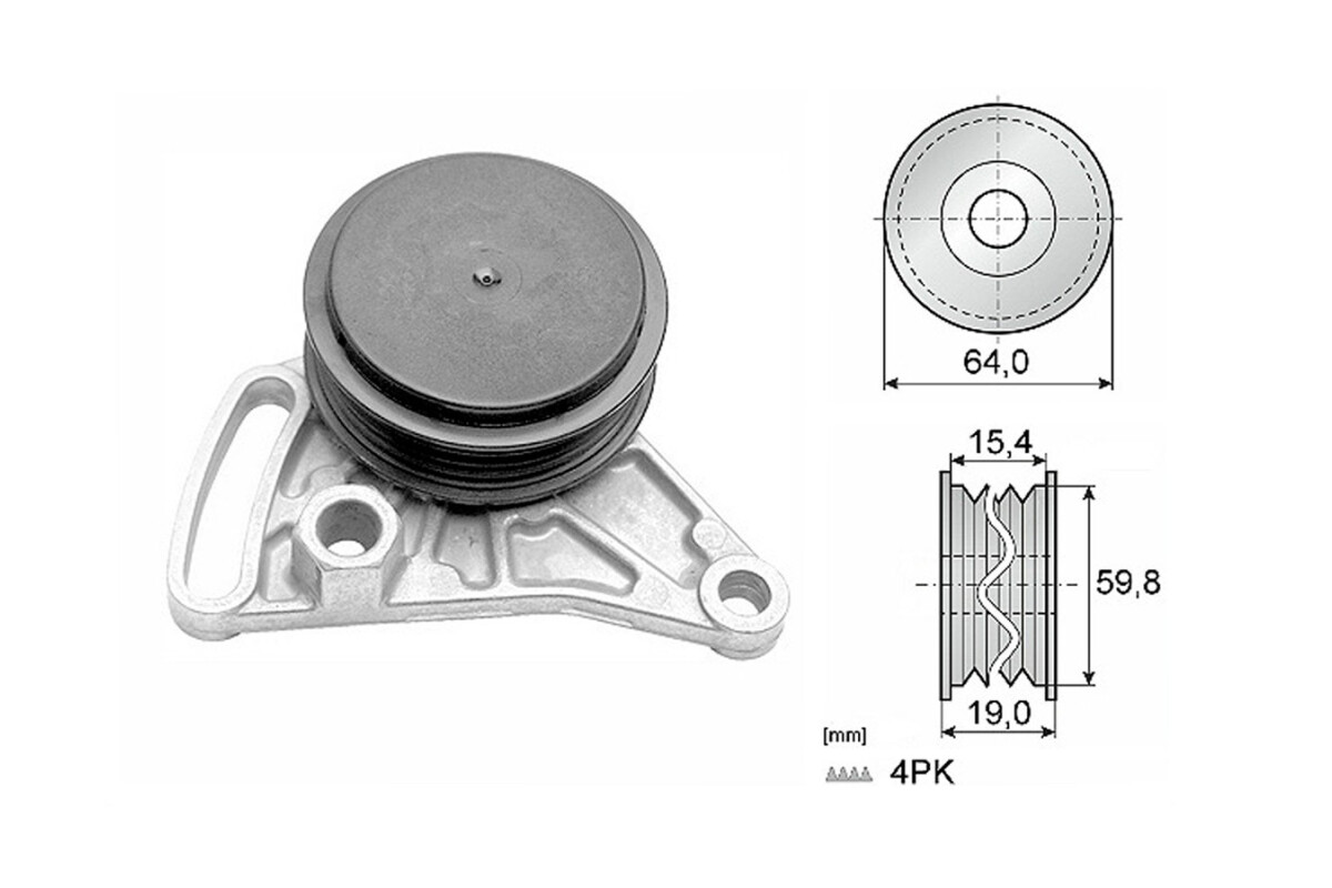 Tensor Guia Correa Audi A4, Volks Passat 94-05 Tensor Guia Correa Audi A4, Volks Passat 94-05