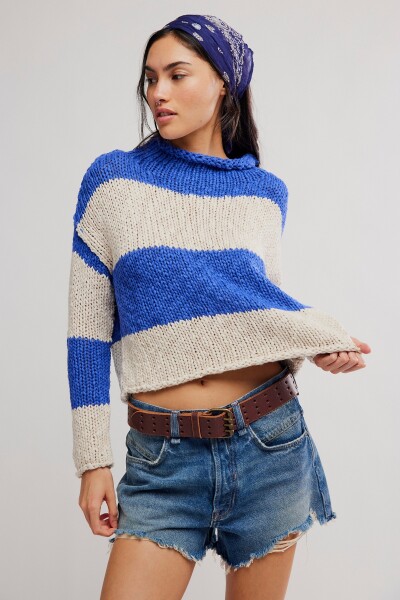 SWEATER OPAL RAYAS Azul