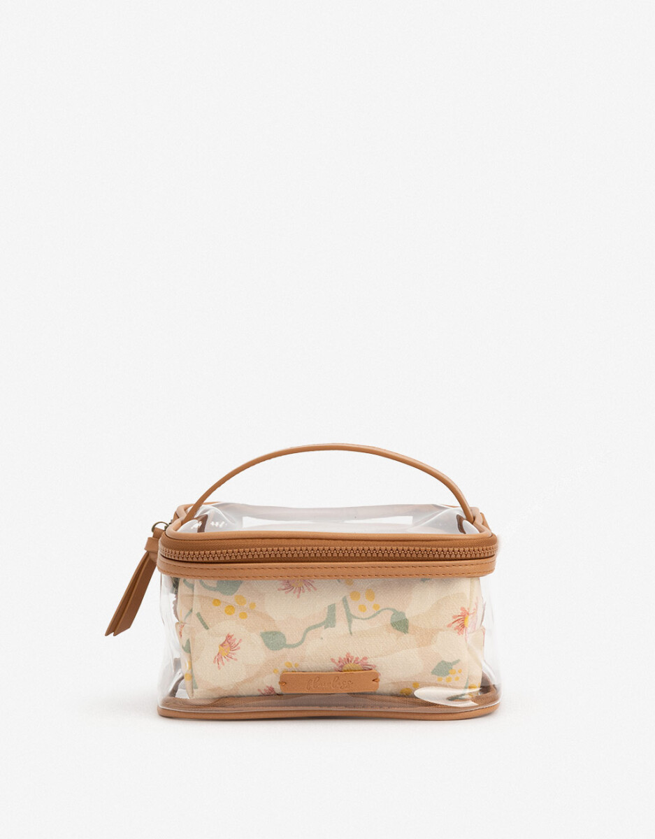 Porta Cosméticos - Estampado Flores 