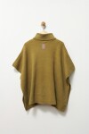 Poncho tejido verde