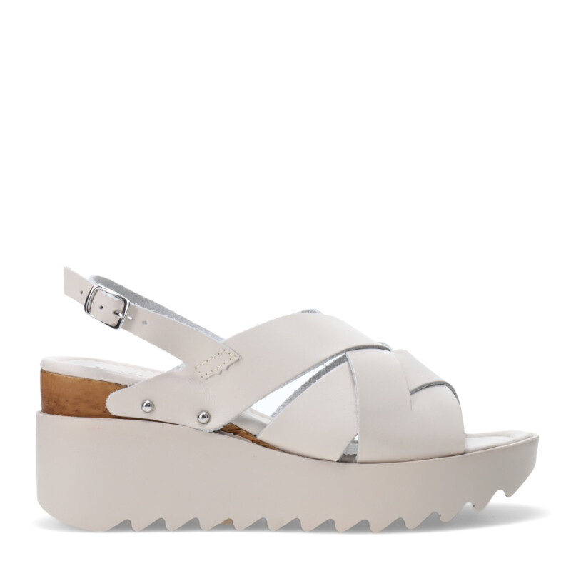 Sandalias de Mujer Bottero c/hebilla Blanco Hueso
