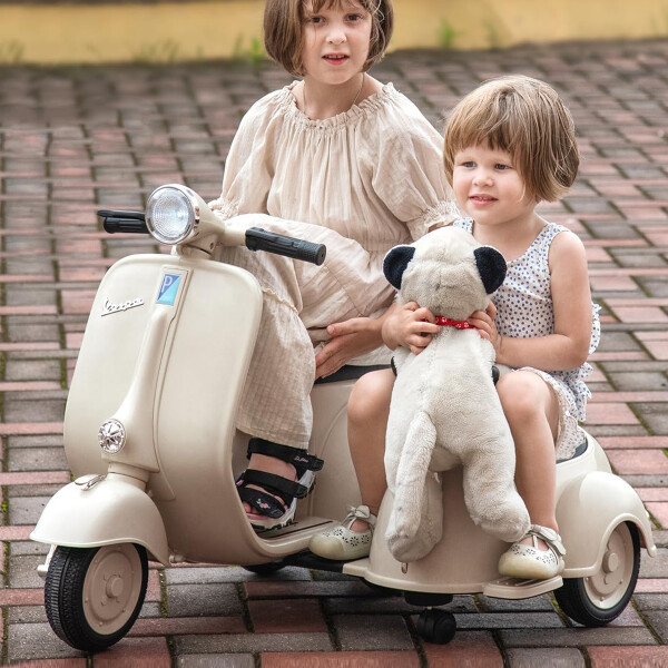 Moto A Bateria Niños Vespa Con Sidecar MOTO ELECTRICA VESPA SIDECAR