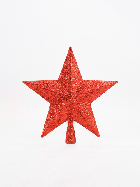 PUNTERO PLATEADO ESTRELLA ROJO