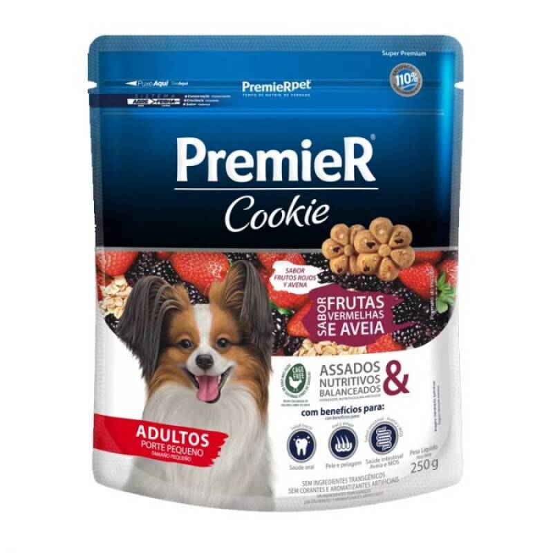 PremieR Cookie Adulto Talla Pequeña Frutos Rojos y Avena 250 grs PremieR Cookie Adulto Talla Pequeña Frutos Rojos y Avena 250 grs