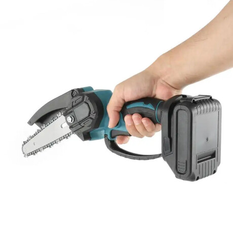 Mini Motosierra Inalámbrica Portable Recargable + 2 Baterías Negro