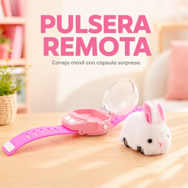 Auto a Control Remoto con Pulsera y Cápsula de Guardado Rosa 1