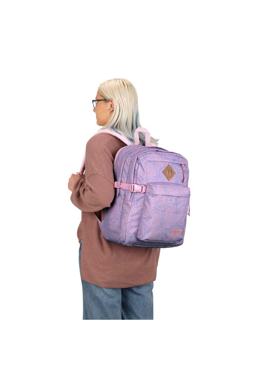 Mochila Portalaptop Main Campus Heavenly Hearts Pink