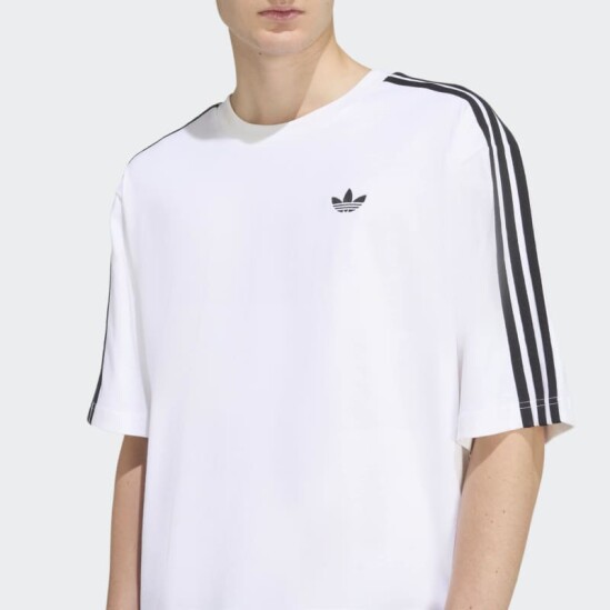 Remera Adidas 3 Tiras Blanco