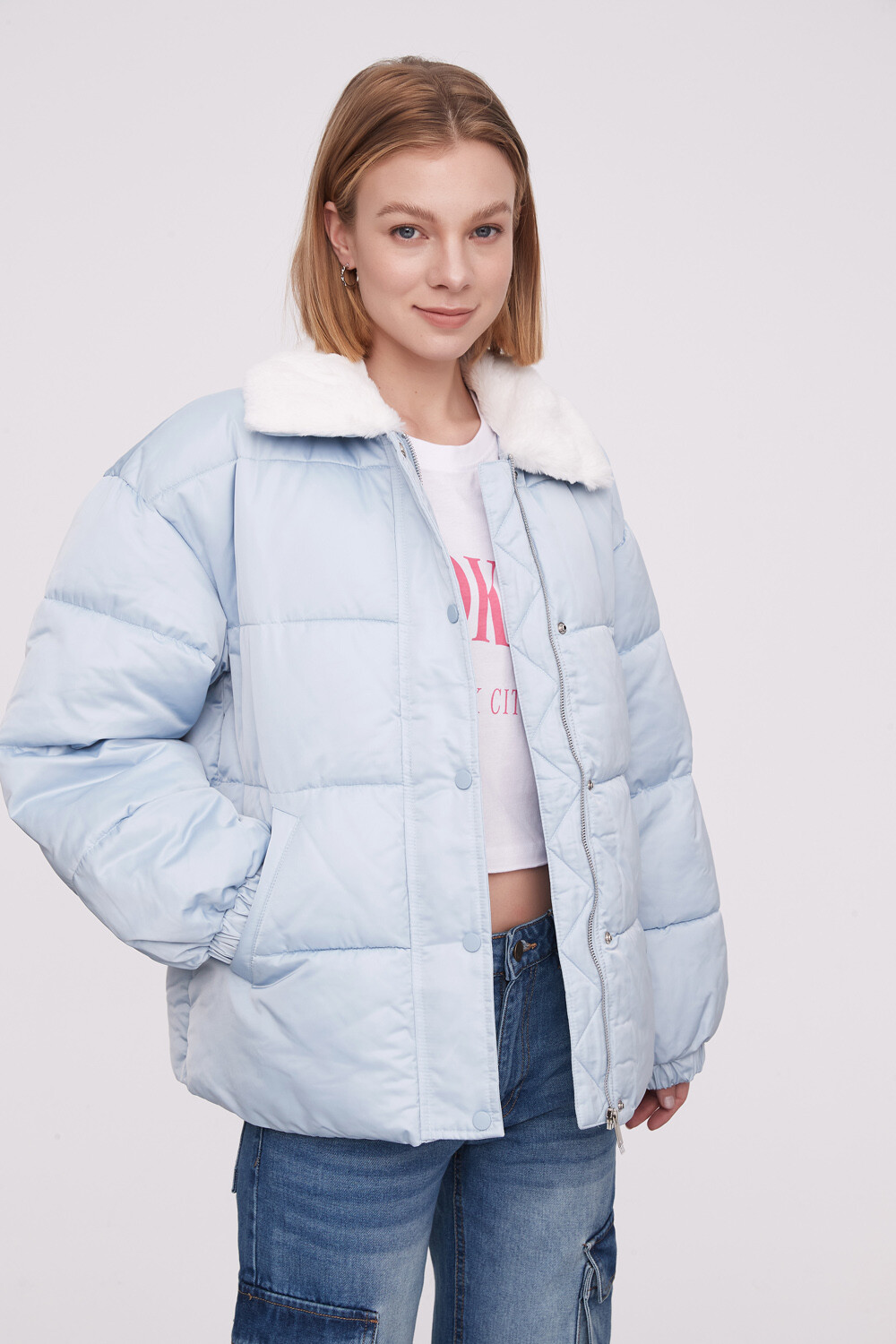 Campera Marissa Celeste Claro