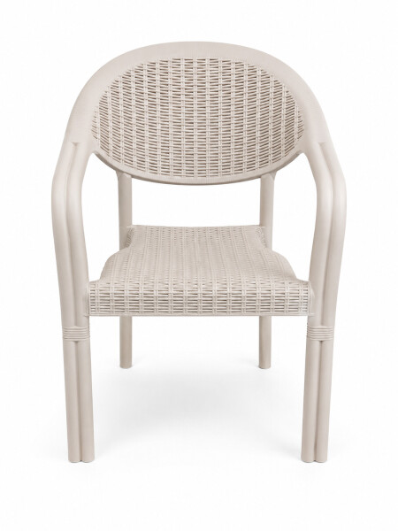 SILLA DE PATIO BAMBU BEIGE