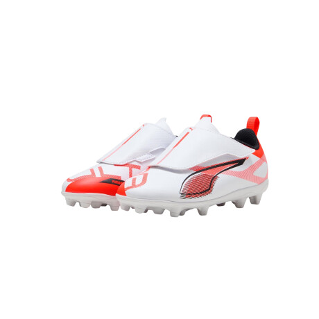 Championes Puma Ultra 5 Play V FG/AG RB JR de niño White & Pink