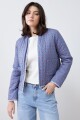 Chaqueta capitoneada reversible multicolor