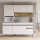 JUEGO DE COCINA MODULAR COMPLETO MDP LINE BLANCO BLANCO