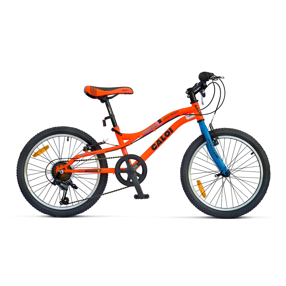 Bicicleta Caloi New Rider 20" 6Vel. - naranja 