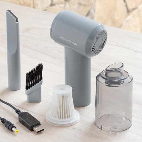 ASPIRADOR INALÁMBRICO RECARGABLE ABS GRIS INNOVAGOODS