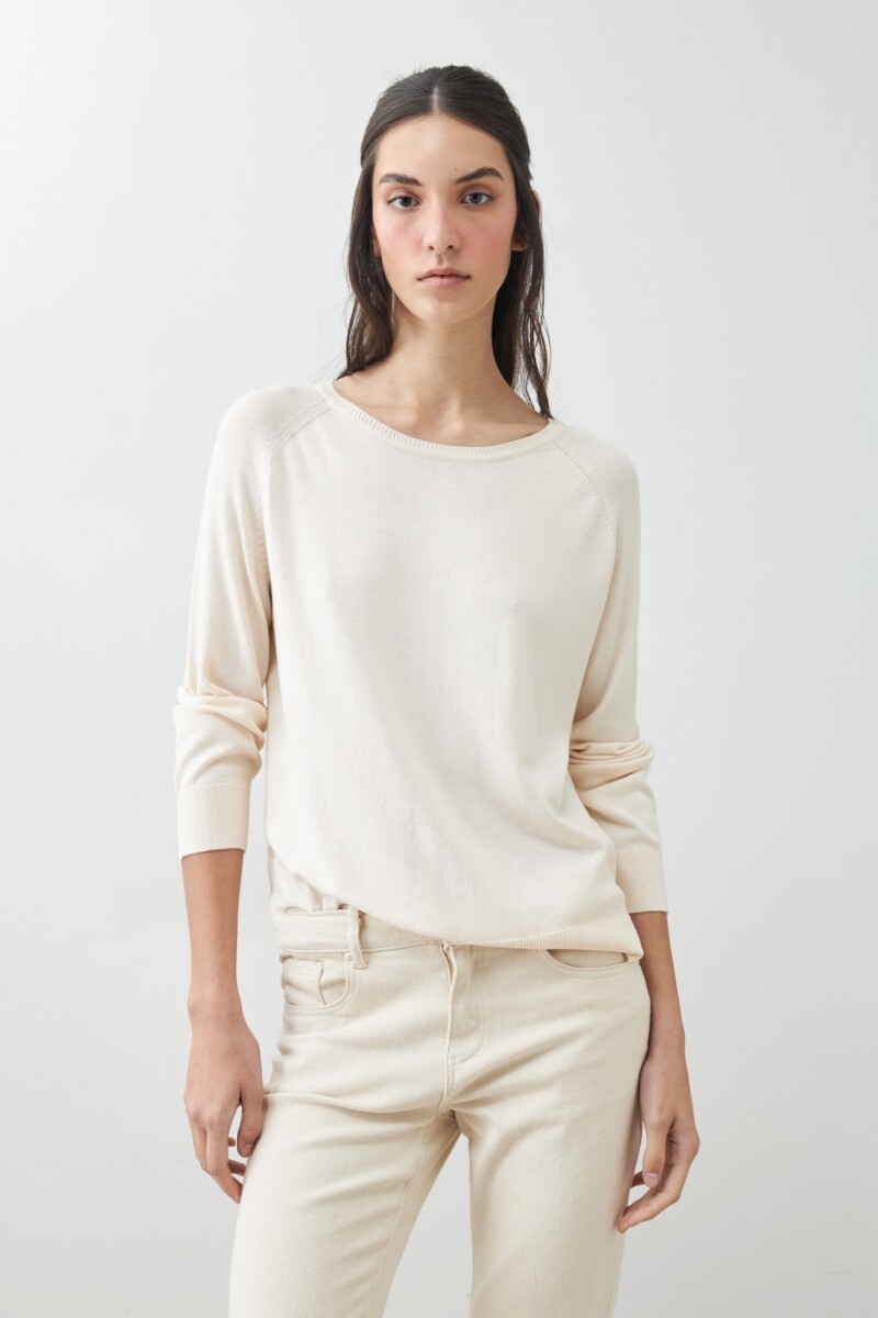 Sweater básico beige