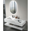 CONJUNTO DE BAÑO HABITARE MODELO SYM1026-120 / MUEBLE + BACHA + ESPEJO CON LUZ Conjunto De Baño Habitare Modelo Sym1026-120 / Mueble + Bacha + Espejo Con Luz