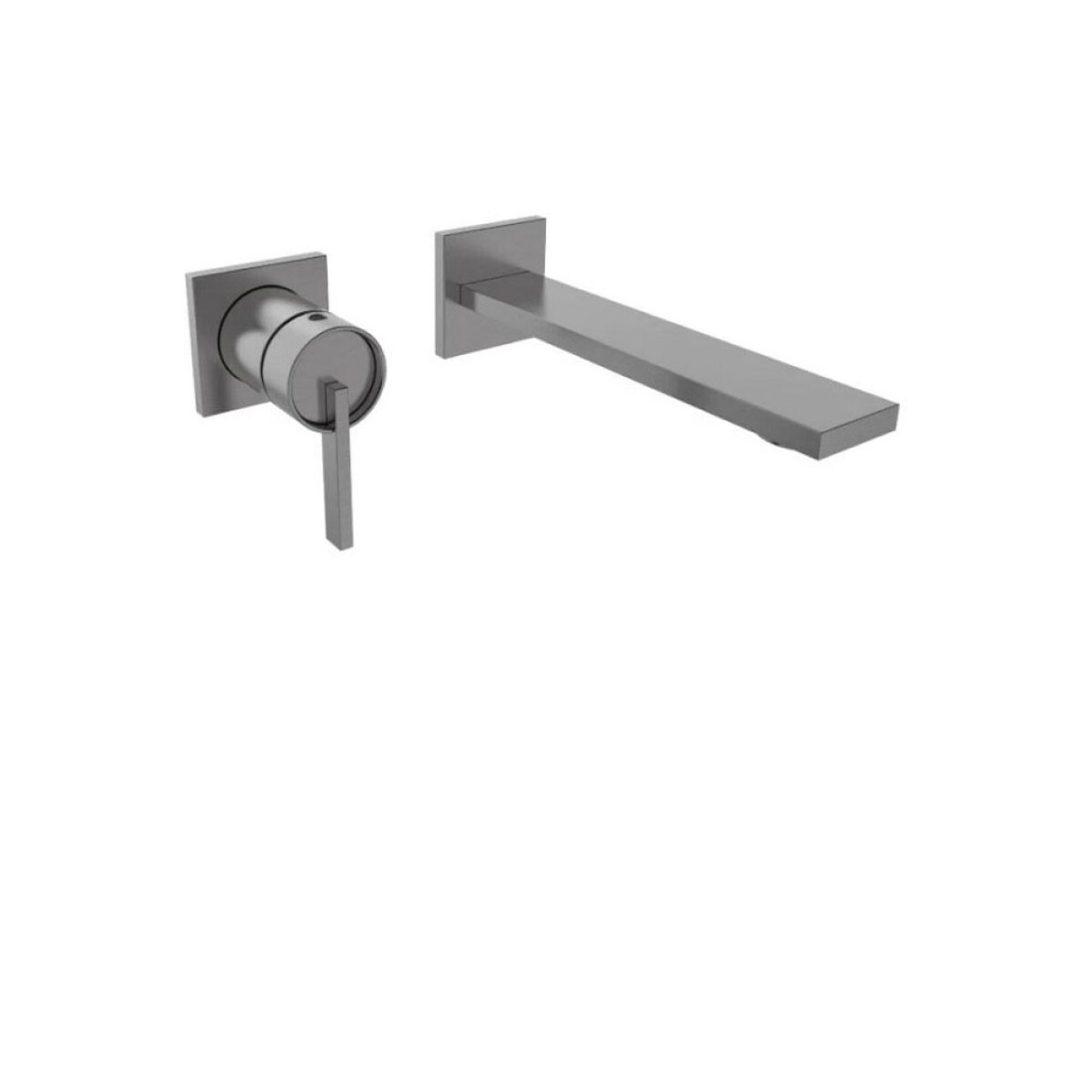 Grifería Empotrada Monocomando Gun Metal Linea Gloria 