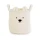 Canasto Osito Bucle con Asas ML5265 - BLANCO