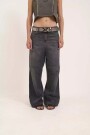 JEAN BAGGY OLIVO BLACK Gris
