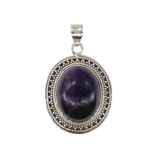 Dije Oval- Plata 925 - Amatista Imperial-CP4629 conpiedra