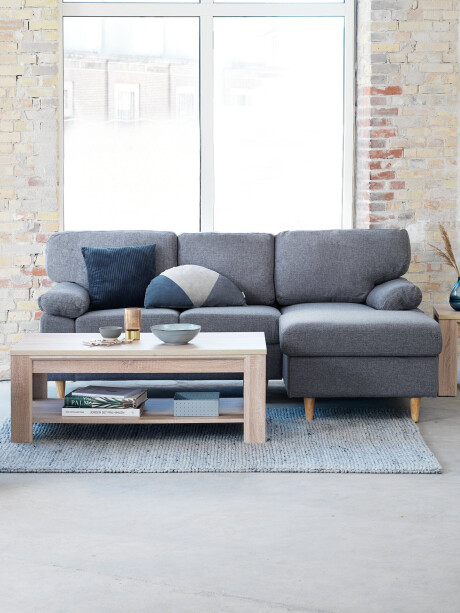 Sofá GEDVED chaise longue gris Sofá GEDVED chaise longue gris