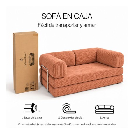 Sillón Cama 3 Cuerpos CloudNest Salmón