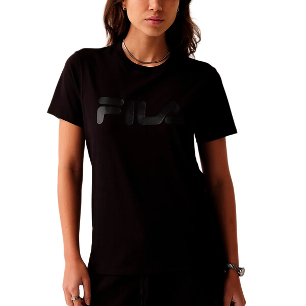 Fila Remera manga corta Letter premium ii Mujer - Negro Negro