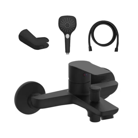 Grifería de ducha Monocomando Exterior con transferencia Blaster Negro Mate Grifería De Ducha Monocomando Exterior Con Transferencia Blaster Negro Mate