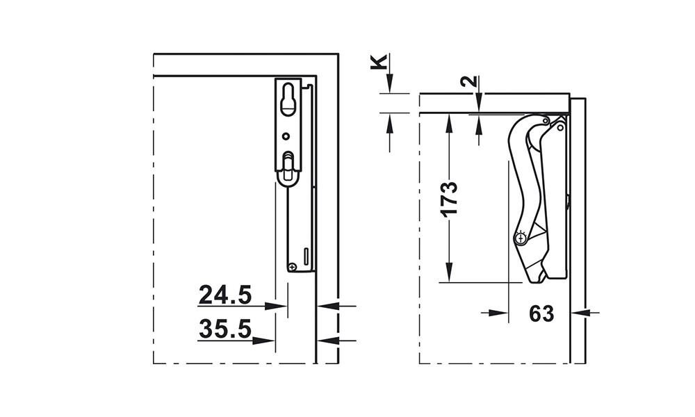 SISTEMA ELEVABLE FREE "E" - BLANCO 372.27.703 Sistema Elevable Free "e" - Blanco 372.27.703