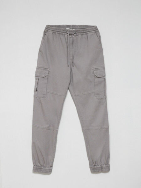 Pantalón cargo jogger Gris Claro