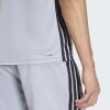 Remera Adidas Workout Essentials Base 3 Rayas Gris