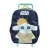Mochila Infantil Baby Yoda con Carro Tafeta Chica 30 x 23 cm AZUL