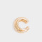 Bijou Cuff Metal diferenciado Cuff De Metal - Dorado