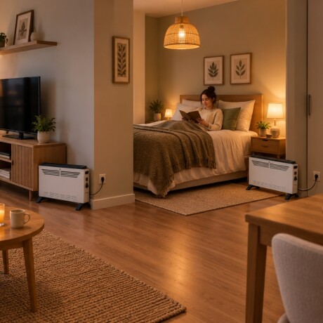 Convector Eléctrico Nexor 2000W Blanco Pack X2 Estufa Convector Eléctrico Nexor 2000W Blanco