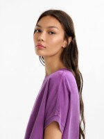 Camiseta 100 % Lyocell violeta