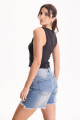 Bermuda De Jean Indigo Azul