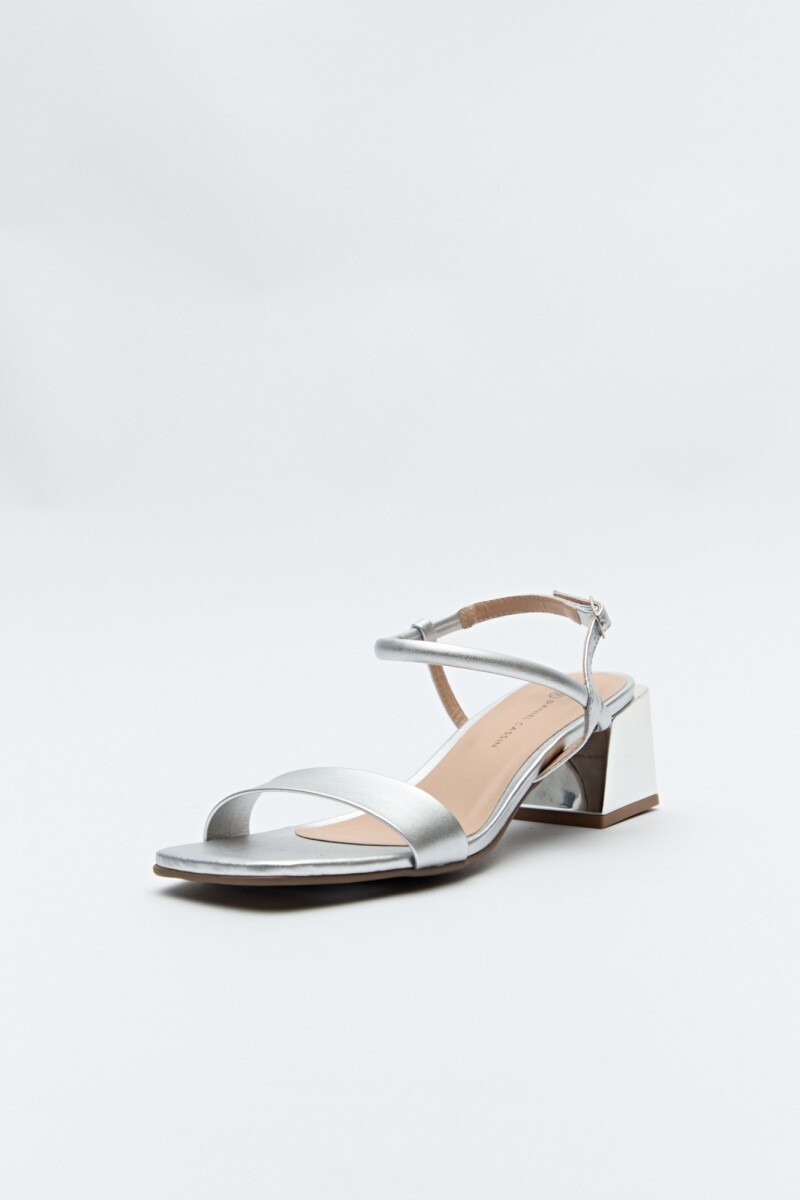 SANDALIA NINA Plateado